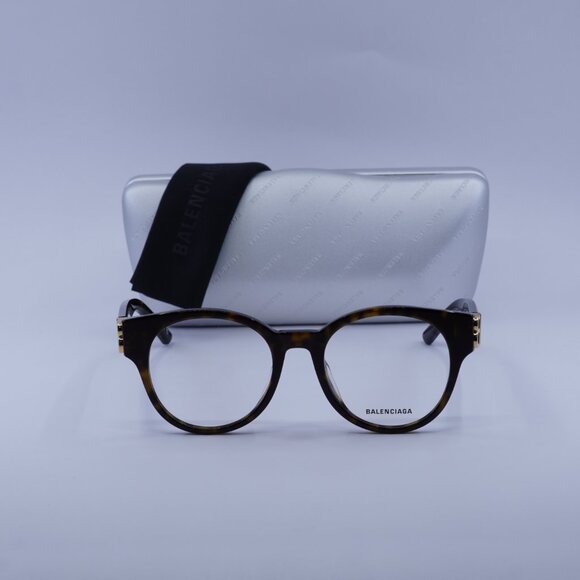 Balenciaga NEW BALENCIAGA EYEGLASSES BB0213O 002 ROUND  Balenciaga BB0173O 002 Round Eyeglasses 51mm - Dark Havana